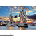 Queenie Exquisite Wooden 1000 Pieces of 30 x 20 inch Colored London Bridge Architectural Picture Puzzle Jigsaw  B0756B2V2N